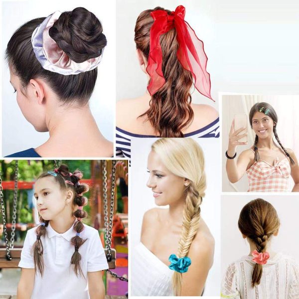 Girls' Variety Pack Hair Accessories - Scrunchies, Elastic Bands, Hair - Image 5