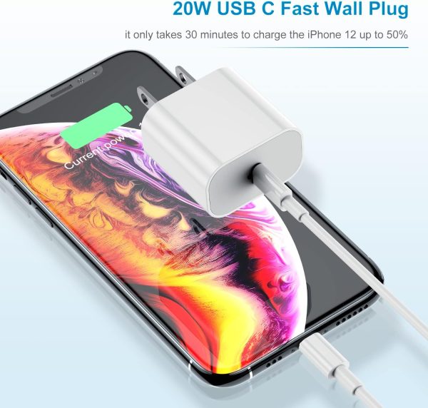 iPhone Charger Fast Charging 6ft Cord【Apple Certified】 USB C to Lightning C - Image 2