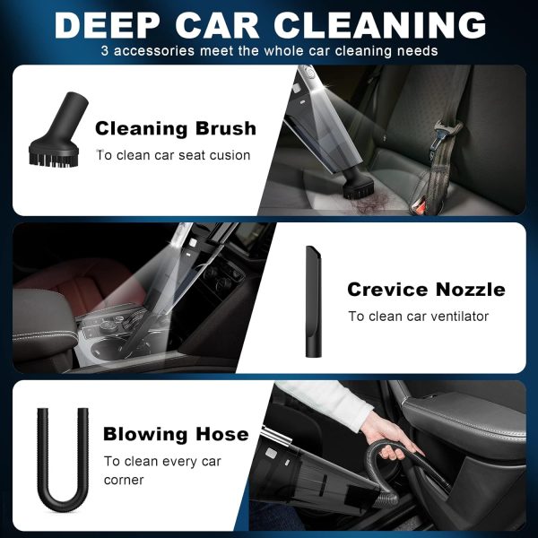 Car Vacuum, Portable Car Vacuum Cleaner with 7000PA Suction, DC 12V High - Image 3