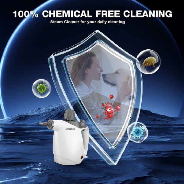 Handheld Steam Cleaner, Steam Cleaner with 16 PCS Accessory & Safety Lock, - Image 6