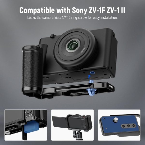 NEEWER ZV-1F ZV-1 II L Plate Compatible with Sony, Metal L Bracket with - Image 3