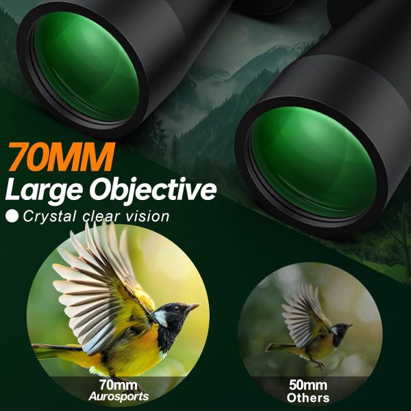 Binoculars for Adults High Powered - 20x70 HD Bird Watching Binoculars with - Image 4