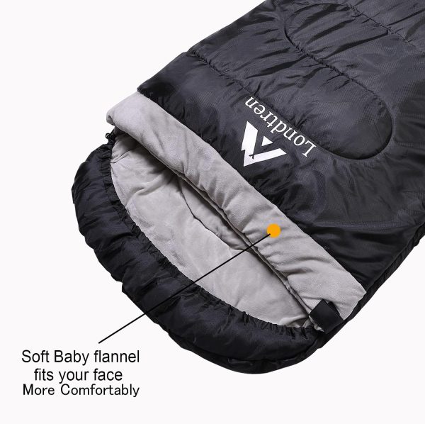 Large 0 Degree Sleeping Bags for Adults Cold Weather Sleeping Bag Camping - Image 2