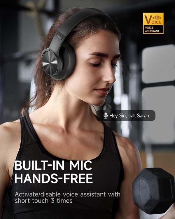 Picun B8 Bluetooth Headphones, 120H Playtime Headphones Wireless Bluetooth - Image 4