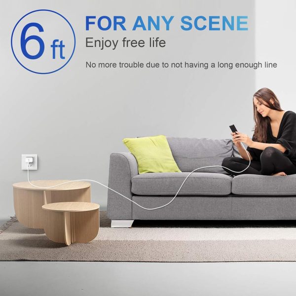 iPhone 14 13 12 11 Super Fast Charger [2Pack] cargador 20W Rapid USB C Wall - Image 8