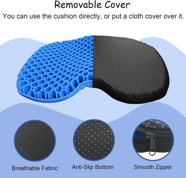 NEW-Vi Anti-Slip Kayak Seat Cushion - Waterproof Thicken Gel Boat Kayak - Image 2
