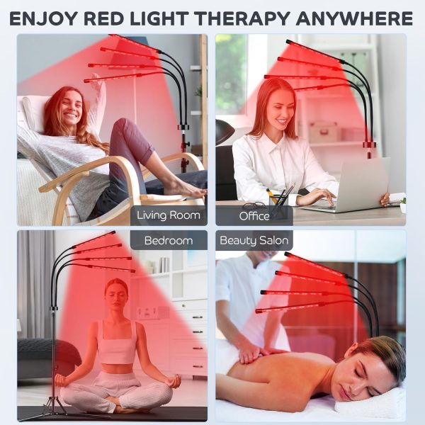 Red Light Therapy for Body, 80LEDs Infrared Light Therapy with Adjustable - Image 6