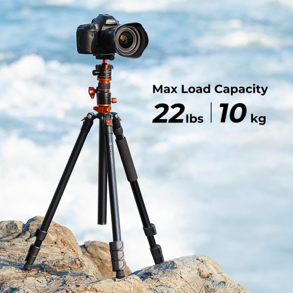 K&F Concept 90 inch/230cm Ultra High Camera Tripod,Horizontal Overhead - Image 4