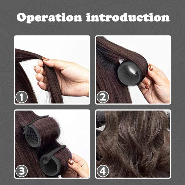Hair Roller Set, 18 pcs Heatless Self Grip Rollers With Clips and Comb, - Image 5