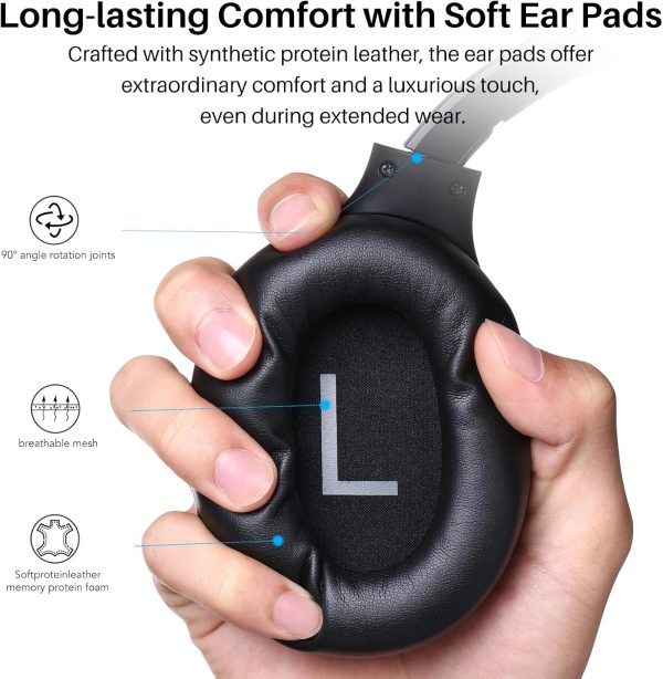 TOZO HT2 Hybrid Active Noise Cancelling Headphones, Wireless Over Ear - Image 7