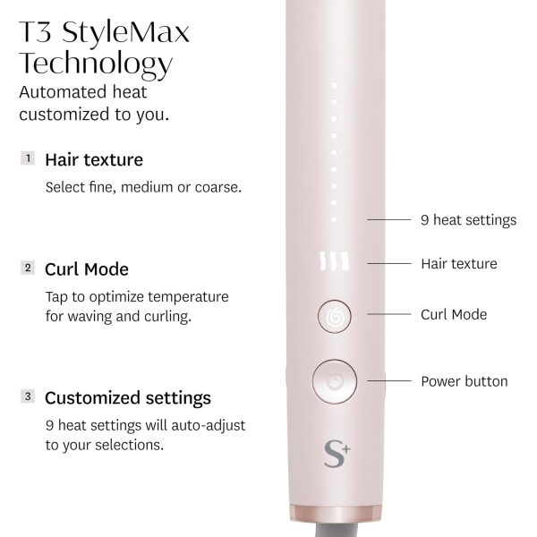 T3 SinglePass StyleMax Professional 1" Ceramic Flat Iron with Custom Heat - Image 2