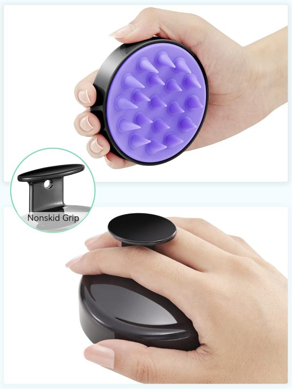 HEETA Shampoo Scalp Brush Massager Hair Growth, Scalp Scrubber with Soft - Image 2