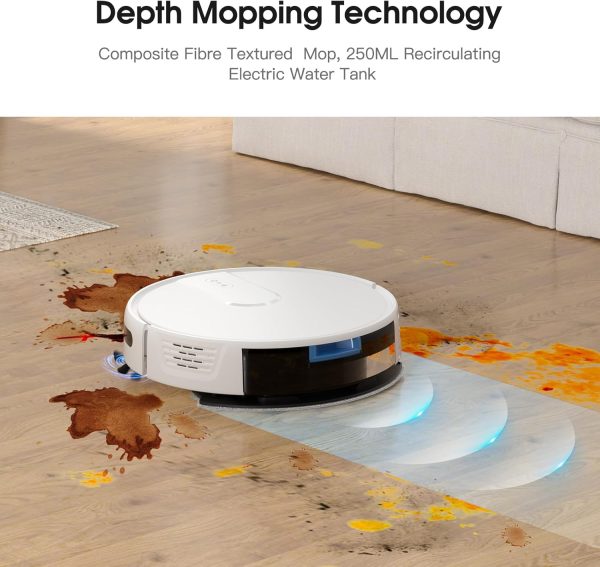 Robot Vacuum and Mop Cleaner with 4500Pa Suction, Advanced 3D Obstacle - Image 2