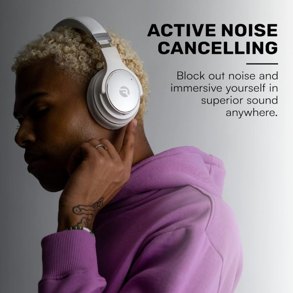 Raycon Everyday Wireless Bluetooth Over Ear Headphones, with Active Noise - Image 5
