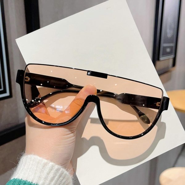 mincl Oversized Sunglasses Women Men Luxury Big Frame Mask Glasses Goggle - Image 2