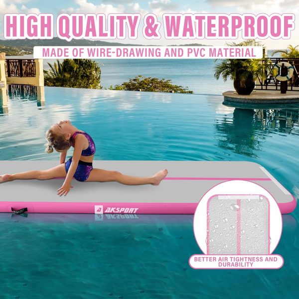 AKSPORT Air Mat Tumble Track 10ft 13ft 16ft 20ft Inflatable Gymnastics Mat - Image 5