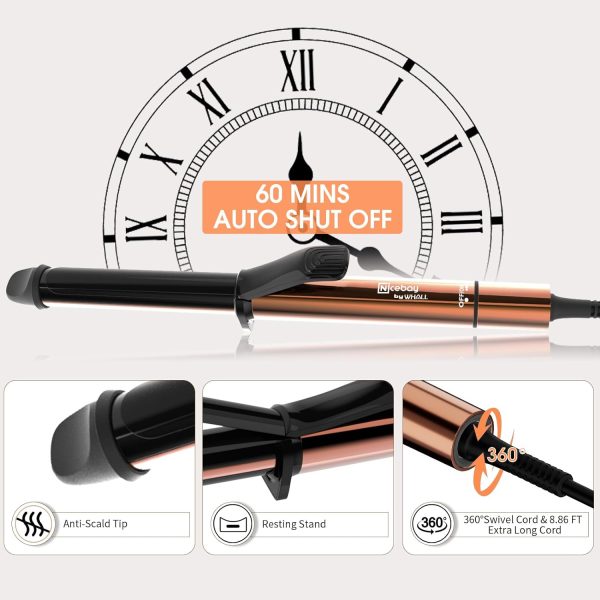 Nicebay Curling Iron, 1 Inch Hair Curling Iron with Ceramic Coating, - Image 5