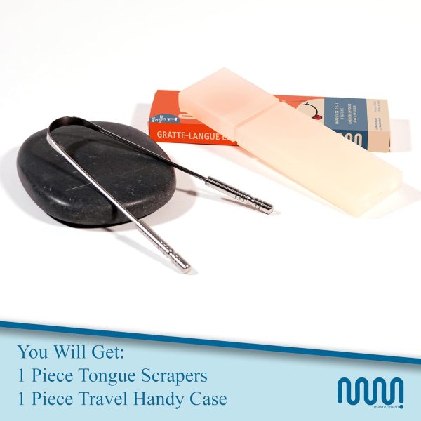 MasterMedi Tongue Scraper with Case Easy to Use Tongue Scraper for Adults, - Image 5