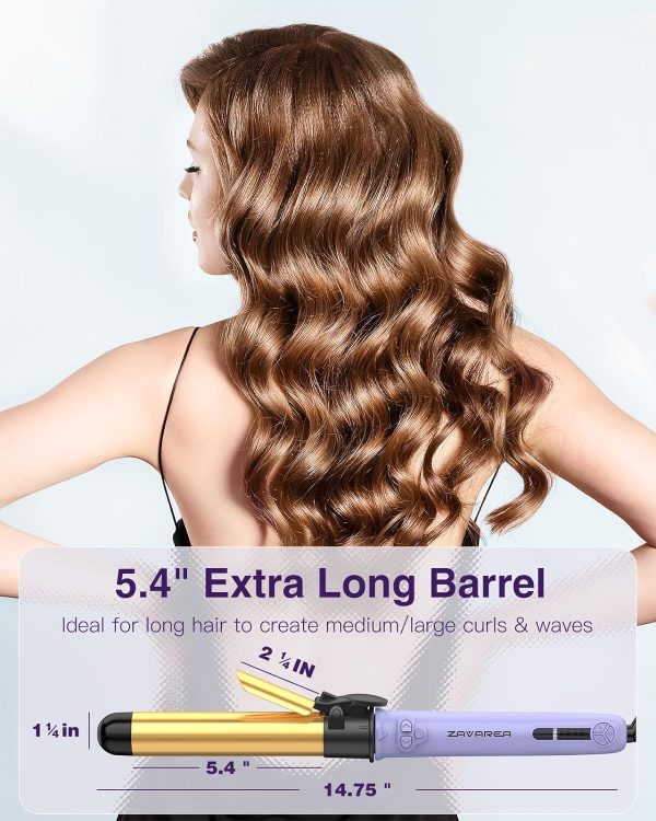 Rotating Curling Iron 1 1/4 Inch, 2024 Upgraded ZAVAREA Automatic Curling - Image 2