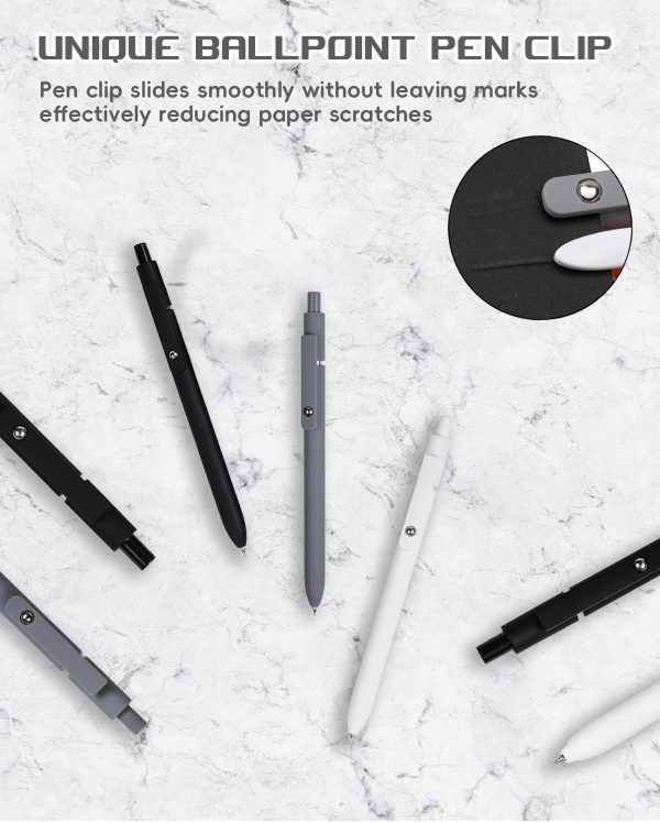6pcs Gel Pens,0.5mm Fine Point Black Ink Pens With Smooth Wirting,Qucik Dry - Image 4