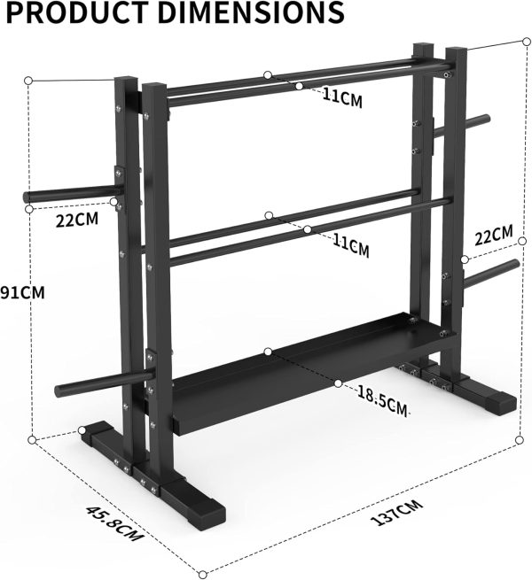 PROIRON Kettlebell Dumbbell Rack - Image 6