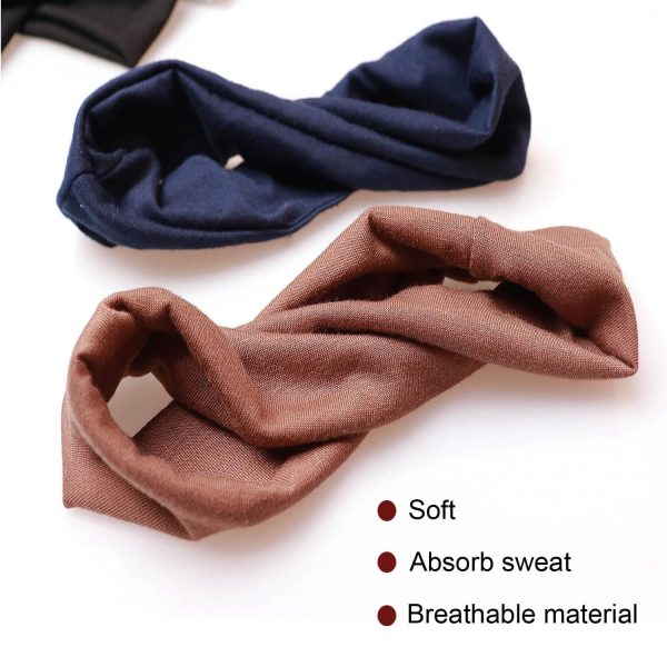 6PCS Headbands for Women Non Slip - Fashion Elastic Sports Hair Bands for - Image 3