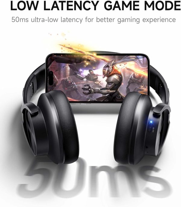 Picun B8 Bluetooth Headphones, 120H Playtime Headphones Wireless Bluetooth - Image 8