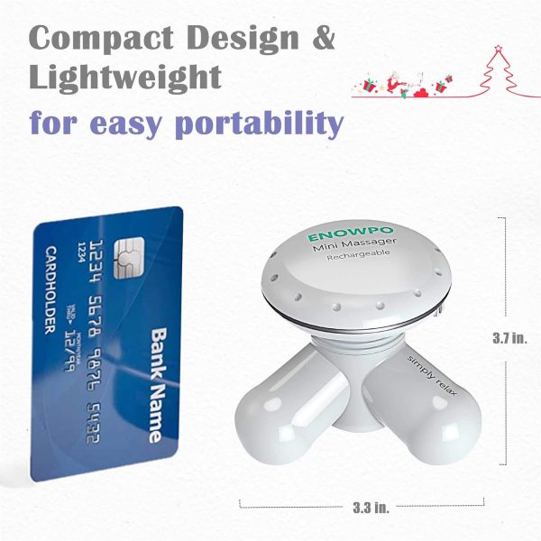 Handheld Mini Back Massager Percussion Electric Rechargeable Full Body - Image 6