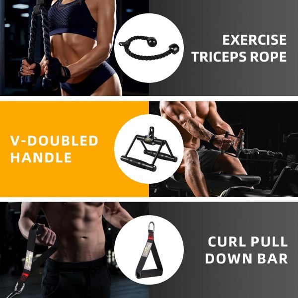 Cable Machine Accessories for Home Gym, LAT Pulldown Attachments, Durable - Image 6