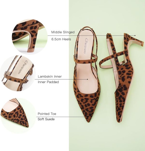 C.Paravano Women's Slingback Flats Pointed Toe Slingback Shoes Women's - Image 4