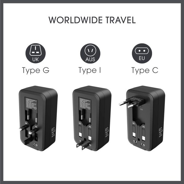 Conair Universal Travel Adapter - All-in-One European and Worldwide Travel - Image 4