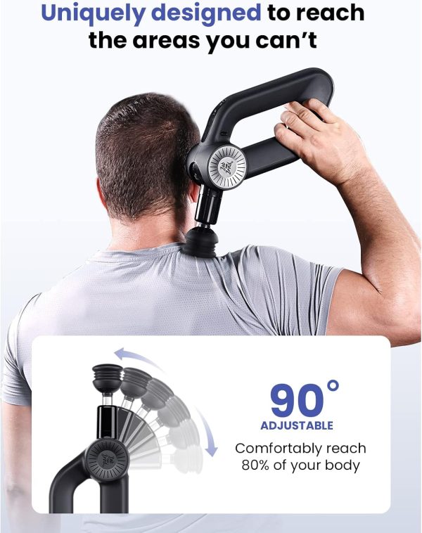 BOB AND BRAD D6 Pro Massage Gun Deep Tissue Percussion with 16mm Amplitude, - Image 4