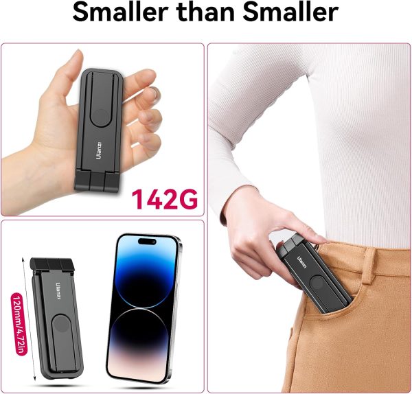 ULANZI MA26 Foldable Phone Tripod - Pocket Cell Phone Vlog Video Tripod - Image 2