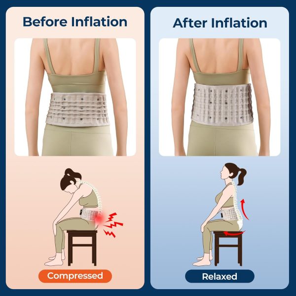 Decompression Back Support Belt for Lower Back Pain Relief, Spinal Air - Image 6