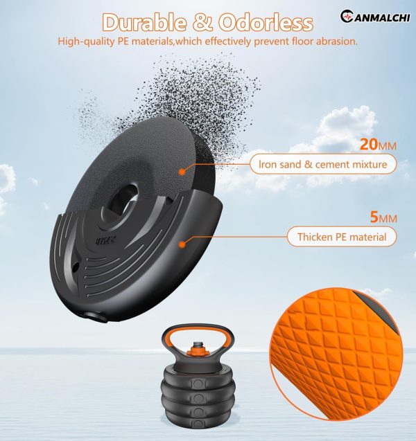 CANMALCHI Adjustable Dumbbells Weights Set 20lbs/33lbs/44lbs for Indoor - Image 6