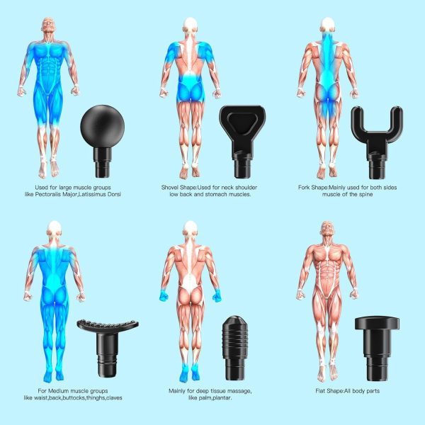 AERLANG Massage Gun, Deep Tissue Muscle Back Massage for Athletes for Pain - Image 4