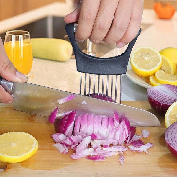 JAYVAR Onion Holder for Slicing, Lemon Slicer Onion Cutter for Slicing, - Image 3