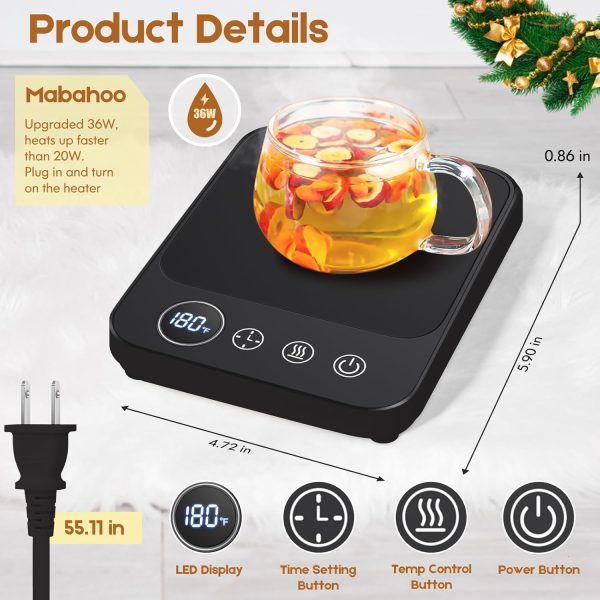 Coffee Mug Warmer for Desk, Electric Heated Mug Cup Warmer,Smart Mug Warmer - Image 2