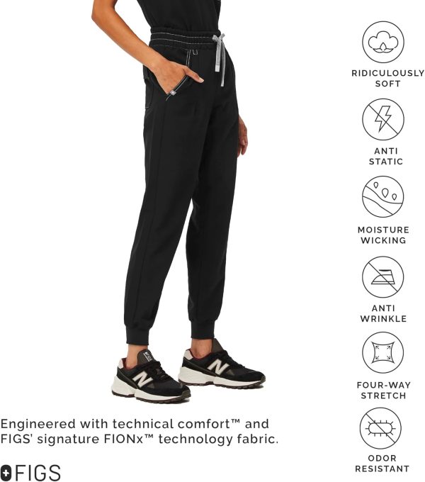 FIGS Tatu High Waisted Slim Cargo Jogger Scrub Pants for Women — Slim Fit, - Image 3