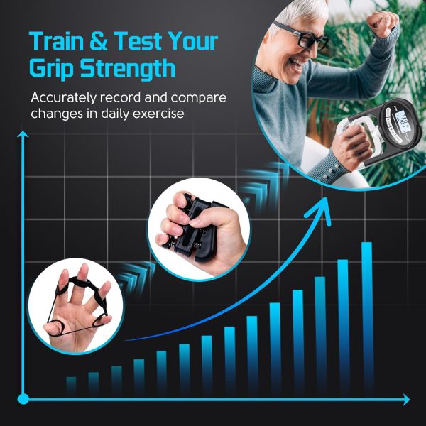 Hand Dynamometer Grip Strength Trainer - Grip Strength Tester Electronic - Image 6