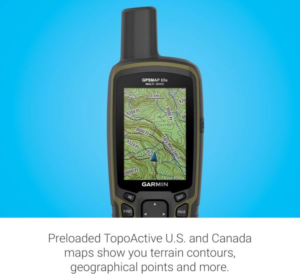 Garmin GPSMAP 65s, Button-Operated Handheld with Altimeter and Compass, - Image 5