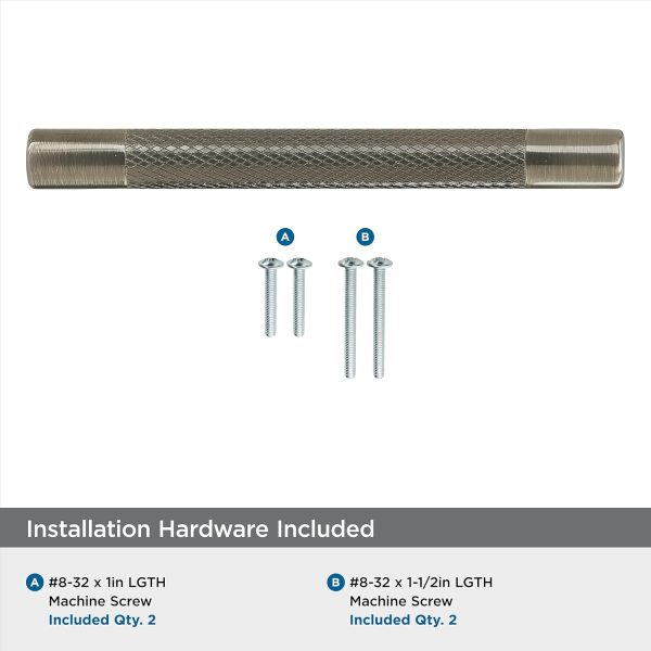 Amerock | Kitchen Cabinet Pull | Gunmetal | 5-1/16 in (128 mm) - Image 5