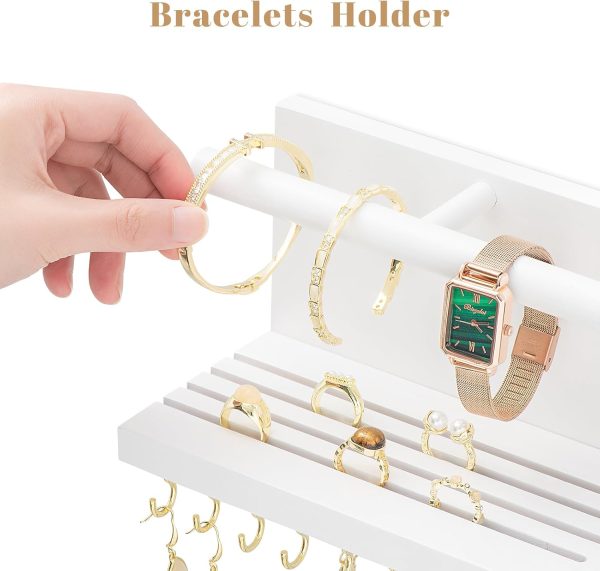 HappyHapi Hanging Jewelry Organizer Necklace Organizer Jewelry Hanger with - Image 3