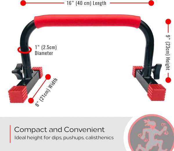 Rubberbanditz Parallette, Parallel Bars & Dip Station | At Home Gym Workout - Image 3
