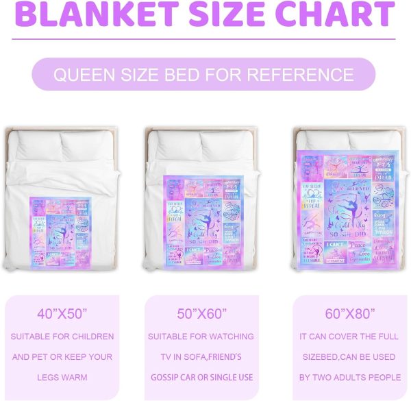 Gymnastics Gift for Girls, Gymnastics Blanket for Girls, Just A Girl Who - Image 2