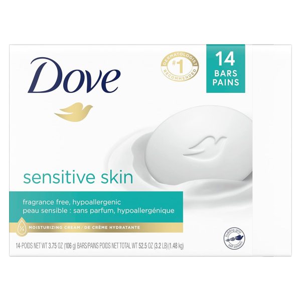 Dove Beauty Bar More Moisturizing Than Bar Soap for Softer Skin, - Image 2