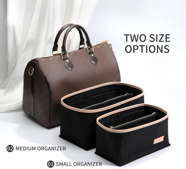Doxo Purse Organizer Insert & Base Shaper 2pc Set, Felt Handbag Bag Fit LV - Image 5