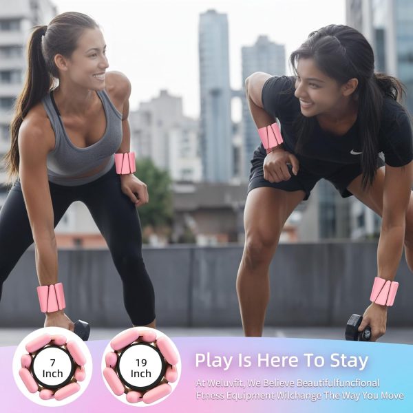 Adjustable Wearable Pilates Wrist & Ankle Weights For Women & Men | Arm & - Image 7