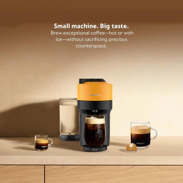 Nespresso Vertuo Pop+ by De'Longhi with Aeroccino, 1500 watts, Mango Yellow - Image 2