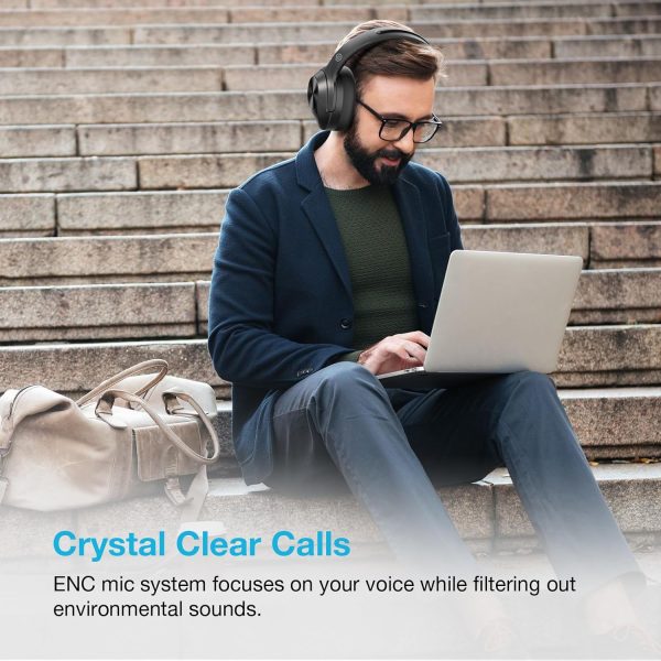 Hybrid Active Noise Cancelling Headphones, Wireless Over Ear Bluetooth - Image 5